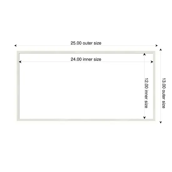 Lucie Framed Dry Erase Magnetic Board White {4}