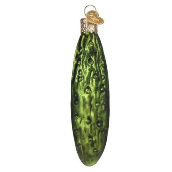 Old World Christmas 4.25 In Pickle Spear Christmas Tree Ornament , Christmas Decor Green {2}