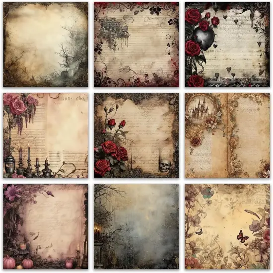 Retro 9 Pack/450 Sheets 3x3 inch Sticky Notes Set, Reusable Tearable Post it Notes and High-Adhesive Planner Notepad Desk Accessories for School, Office, and Home - Bulk Retro Stationery Gift {1}