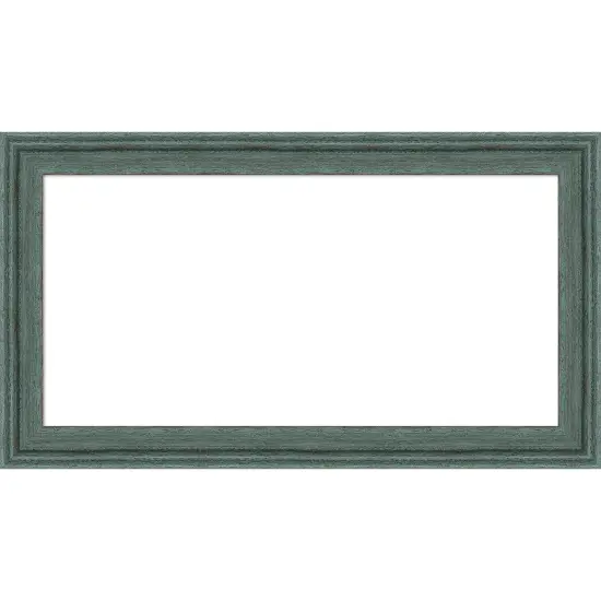 Upcycled Framed Dry Erase Magnetic Board Teal Grey {1}