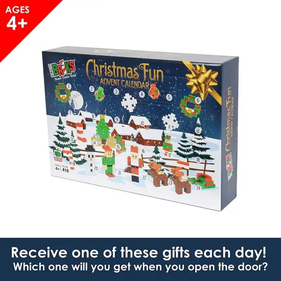 Strictly Briks Classic Bricks Advent Calendar for Kids and Toddlers, Countdown to Christmas Building Block Toy, 100% Compatible with All Major Brick Brands, Christmas Fun Theme, 416 Pieces {6}