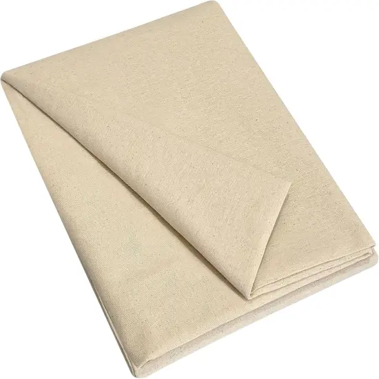 100% Cotton Muslin Fabric 63 Inch, Unbleached Natural Fabric (Natural, 5 Yard) {1}
