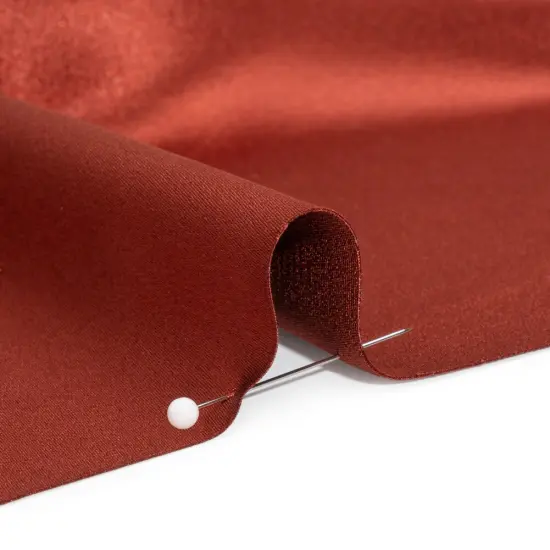 1 Yard Mahogany Silk Crepe Back Satin Soft Smooth Solid Luxury Fabric 44 inch Width {2}