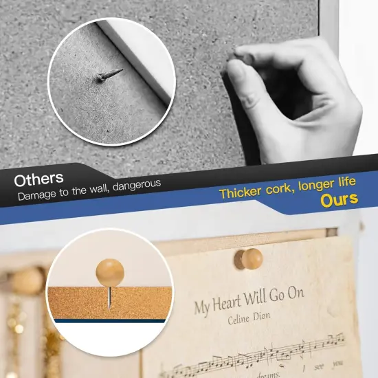 16 "x11 - White Linen Cork Boards for Walls(Vintage White) {5}