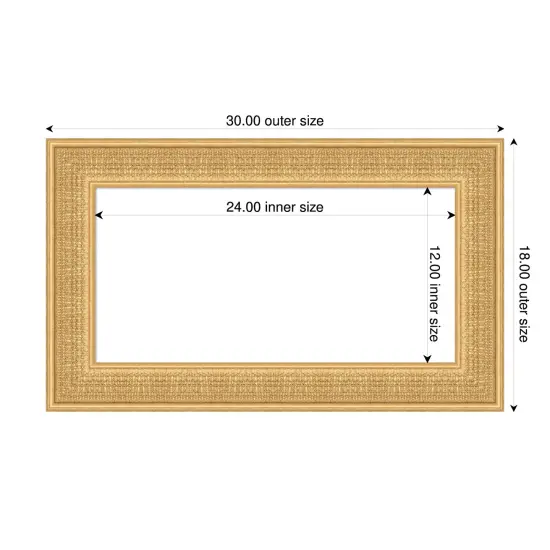 Trellis Framed Dry Erase Magnetic Board Gold {4}