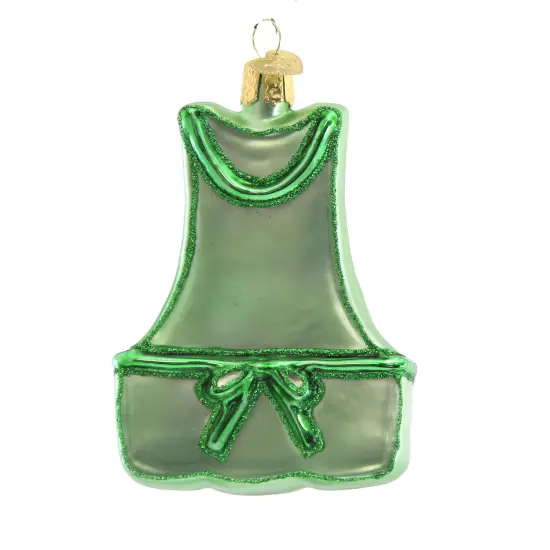 Old World Christmas 4.0 Inch Gardening Apron Tree Ornament , Harvest Plants Flowers Green {2}