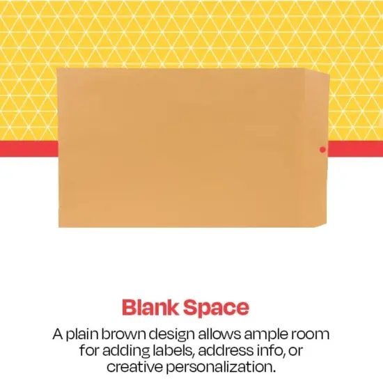School Smart Kraft Envelope with Clasp, 10 x 15 Inches, Pack of 100 {5}
