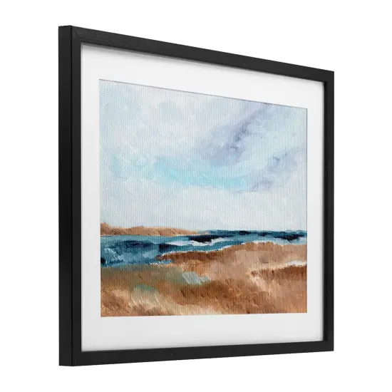 Stupell Industries Coastal View Horizon Framed Print Under Glass, design by Nikita Jariwala {3}
