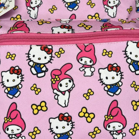 My Melody All Over Nylon Pink Kids School Backpack 16" School Bookbag for Girls {5}