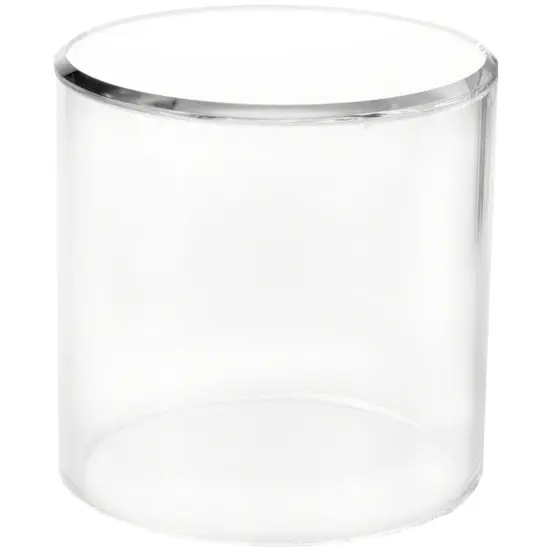 Plymor Clear Acrylic Cylinder Display Riser with Mirror Top, 3" H x 3" D {2}