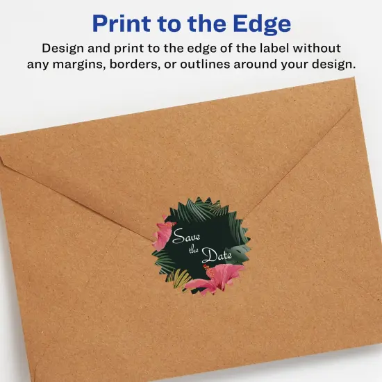 Avery Matte White Starburst Labels, 1.75" {3}