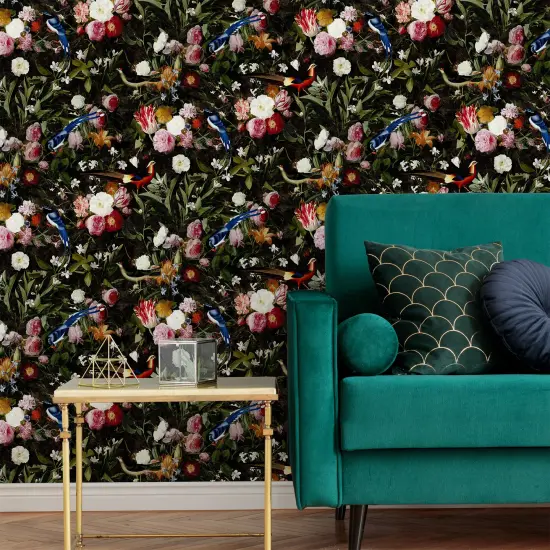 Transform Birds & Blooms Multi Peel & Stick Wallpaper {1}