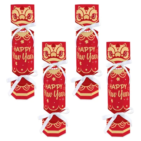 Big Dot of Happiness Lunar New Year - No Snap Party Table Favors - DIY Cracker Boxes - Set of 12 {1}