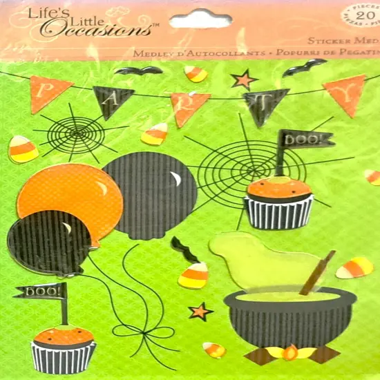 K & Company Life's Little Occasions Halloween Party Sticker Medley {1}