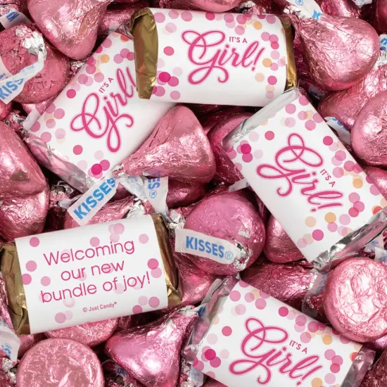 It's A Girl Baby Shower Chocolate Mix by Just Candy {1}