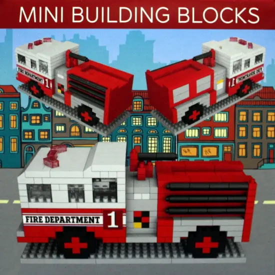 Mini Building Blocks - Fire Truck {3}