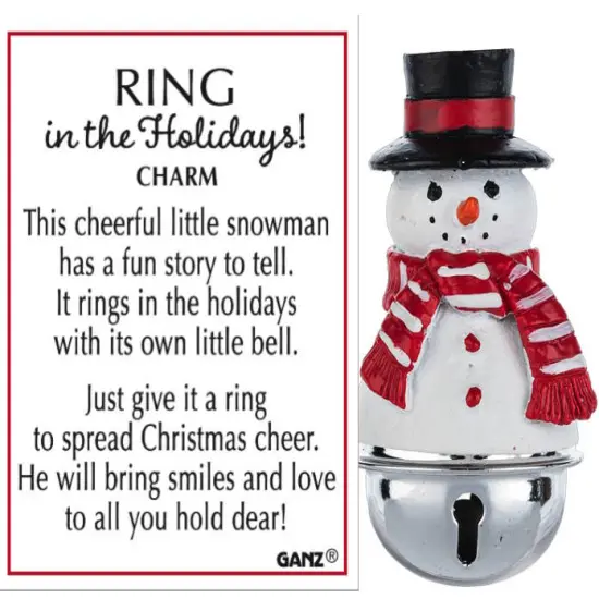 Ring in the Holidays - Snowman Charm {1}