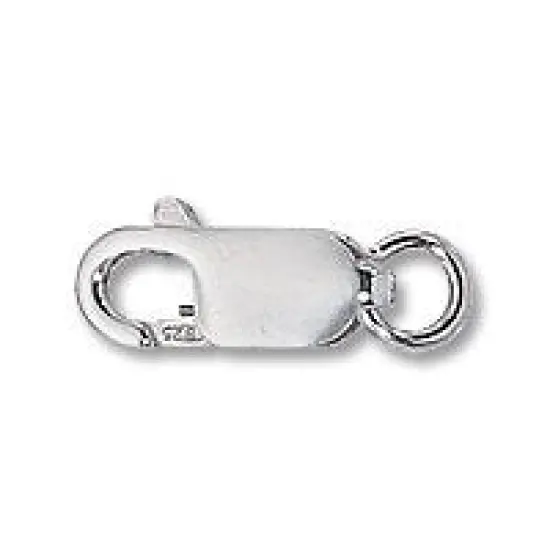 JewelrySupply Lobster Clasp 14x6mm w/Open Ring Sterling Silver (1-Pc) {3}