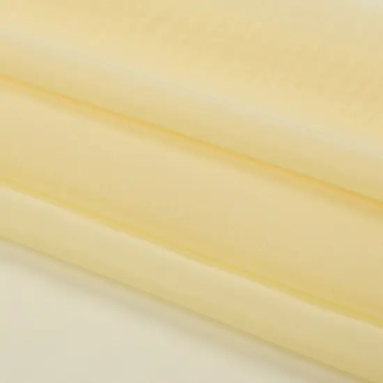 1 Yard Premium Chiffon Solid French Vanilla Fabric Lightweight 44 Inch Width {4}