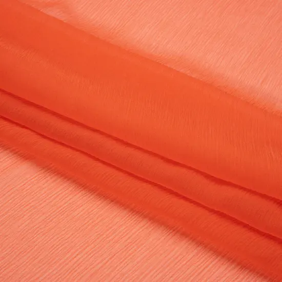 1 Yard Mandarin Sheer Crinkled Silk Chiffon Fabric for Flowing Dresses Scarves 43 inch Width {4}
