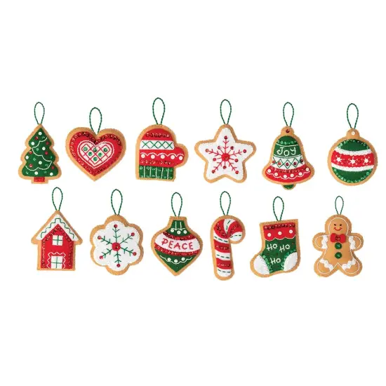 BucillaGingerbread Santa Felt & Sequin Kit Multi {1}