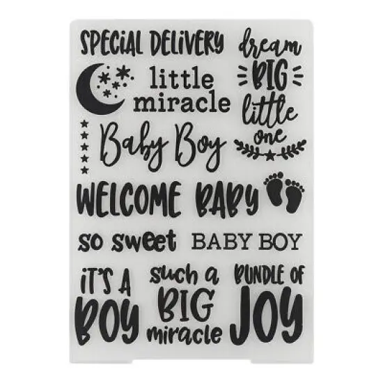 Plastic Embossing Folders Baby Boy {1}
