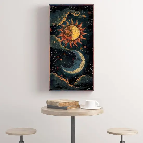 5D Diamond Art Painting Moon,Large Diamond Painting Kits for Adults,DIY Full Drill Crystal Rhinestone Arts,Gem Art Painting with Diamond Home Wall Decor(Sun Cloud 27.5 X 15.7inch) {3}