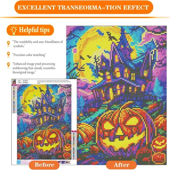 12x16inch - Halloween Diamond Painting Kit {2}