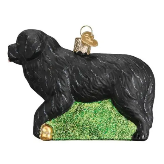 Old World Christmas 2.75 In Newfoundland Christmas Tree Ornament , Newfie Tibetan Mastiff Black {2}
