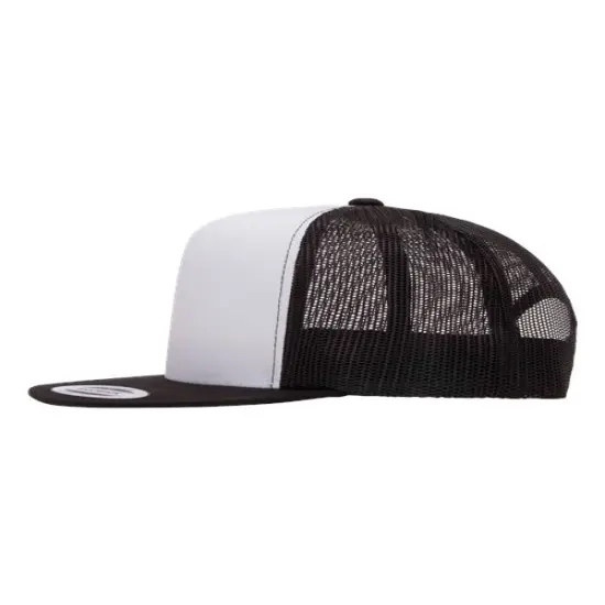 YP Classics&reg; Five-Panel Classic Trucker Cap Heather/ White {8}
