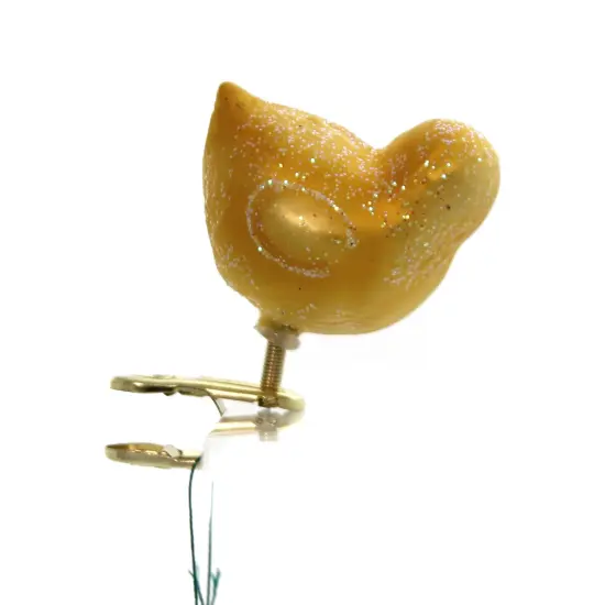 Old World Christmas 2.0 Inch Baby Chick Easter Tree Ornament , Clip-On Ornament Bird Yellow {2}