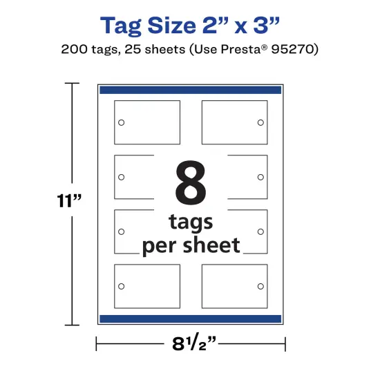 Avery 2" x 3" Rectangle, Glossy White Printable Tags {5}