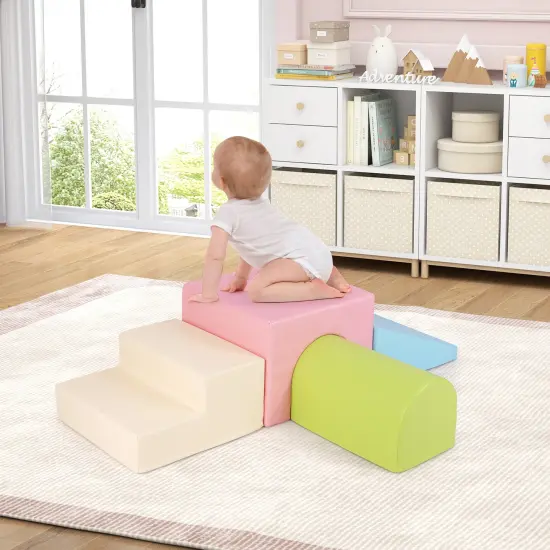 Portable Climb and Crawl Foam Block Play Set Perfect for Child Various Activities Multicolor {1}