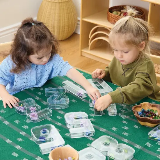 Kaplan Early Learning Company Loose Parts Number Trays - Set of 10 {3}