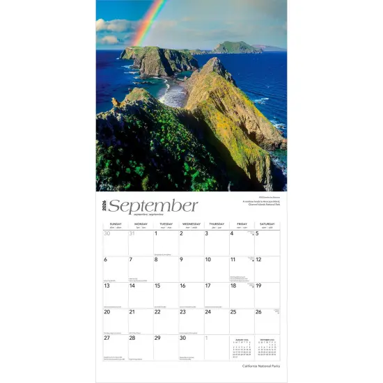 California National Parks | 2026 12 x 24 Inch (Hanging) Monthly Square Wall Calendar | Plastic-Free {4}