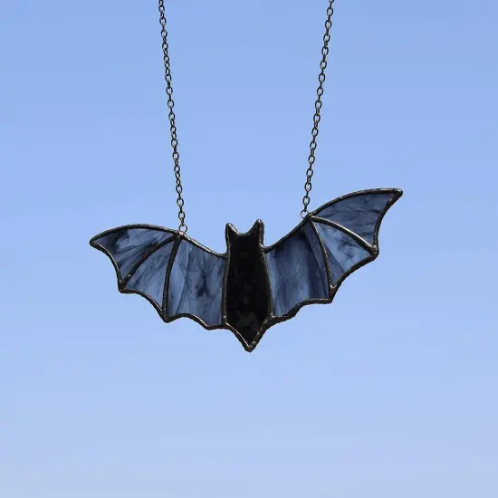Bat Stained Glass Window Hanging Suncatcher {2}