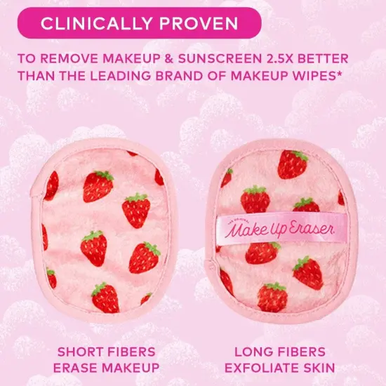 MAKEUP ERASER STRAWBERRY FIELDS 7-DAY SET {4}