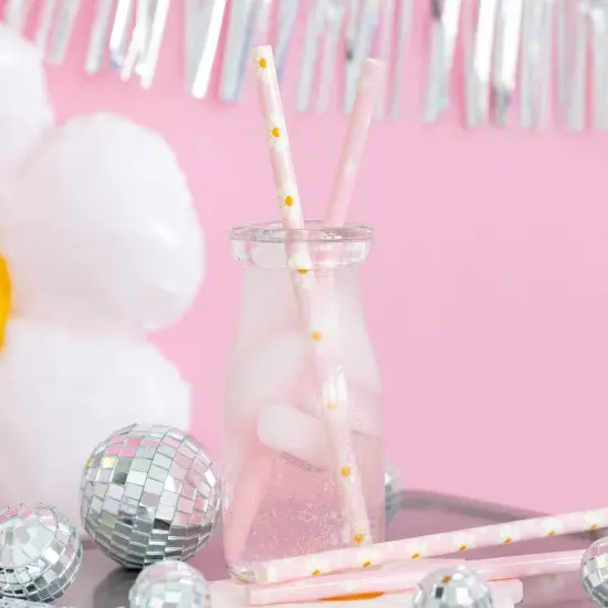DISCO DAISY REUSABLE STRAWS {2}