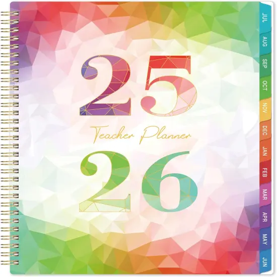 Teacher Planner 2025-2026 - Teacher Lesson Planner - Multicolor {1}