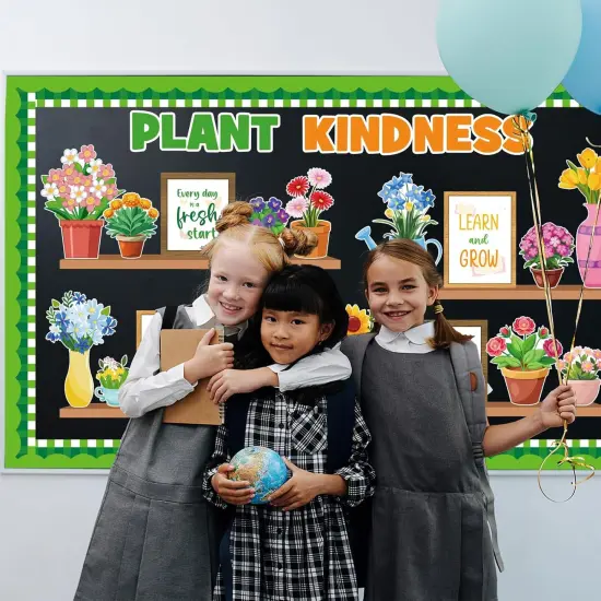 Summer Flower Bulletin Board Set (Plant Kindness) {5}