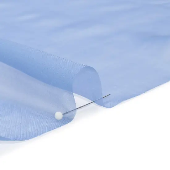 1 Yard Periwinkle Silk Voile Chiffon Like Fabric Lightweight Sheer, 54 Inches Wide {2}