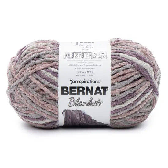 Bernat Blanket Big Ball Yarn 24 Pack-Purple Haze {3}
