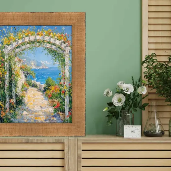 Wide Antique Gold Copper Bronze Picture Frame 13x13 frame {5}