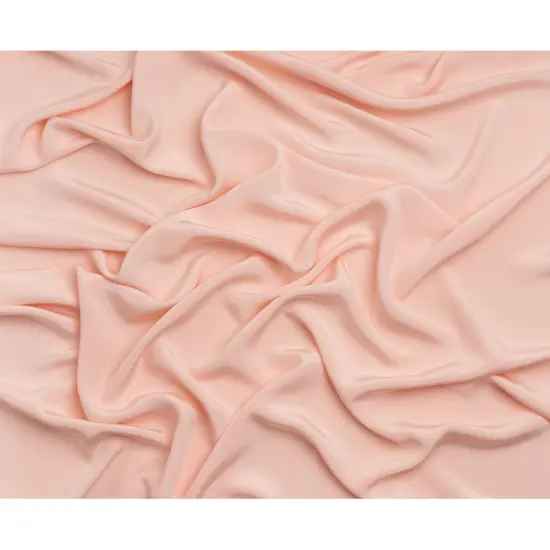 1 Yard Luxurious Silk 4 Ply Crepe Fabric Veiled Rose Pink Premium Collection, 44 Inches Width {3}
