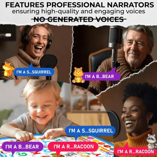 QUOKKA Educational Toys for Kids 5-7 Year Old - Vertical ABC Learning Wall Chart for Toddlers Age 3 4 6+ - Interactive Speech Therapy Poster Boy Girl - Autism Puzzle Game 8-10-12 {2}