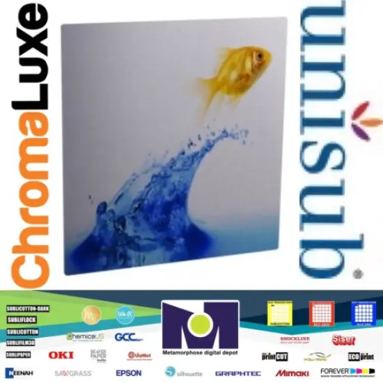 ChromaLuxe Gloss Clear Metal Print 30&rdquo;x30" .045" thick - 10 per Case 4281 {4}