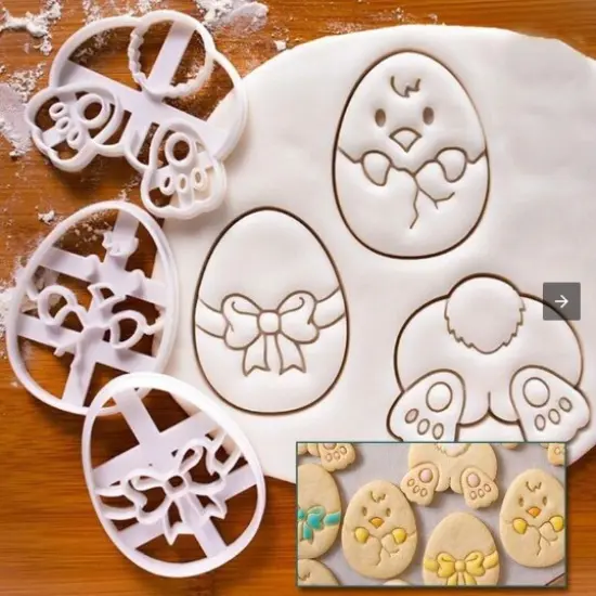 EasterEgg Chick Bunny Cookie Cutters {4}