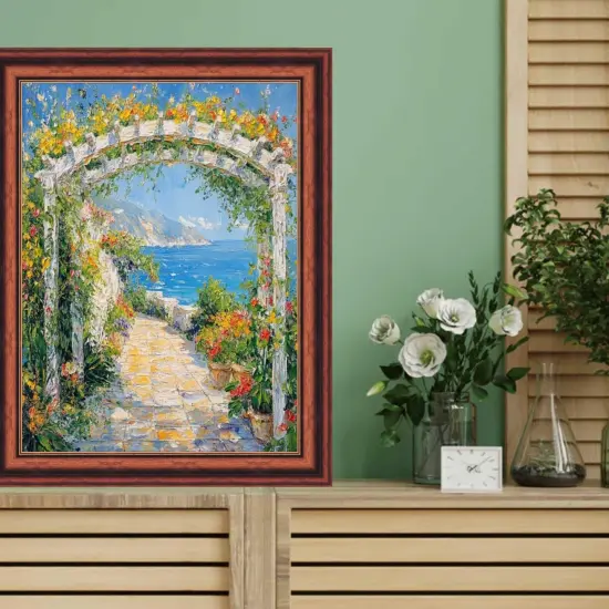 Certificate Gloss Walnut Wood With Gold Lip Picture Frame 40x40 frame {5}