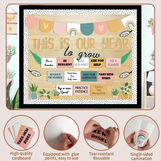 Boho Motivational Bulletin Board Set {2}