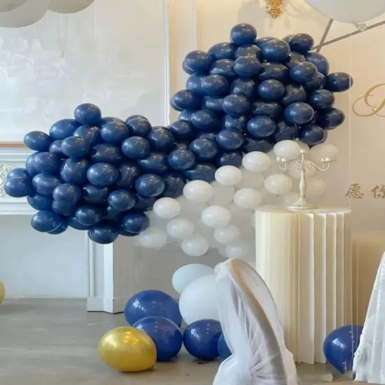 Navy Blue Balloons 100pcs Dark Blue Latex Party Balloons Different Sizes 18 12 10 5 Inch Night Blue Balloon Garland for Birthday Party Graduation Baby Shower Wedding Holiday Balloon Decoration {5}
